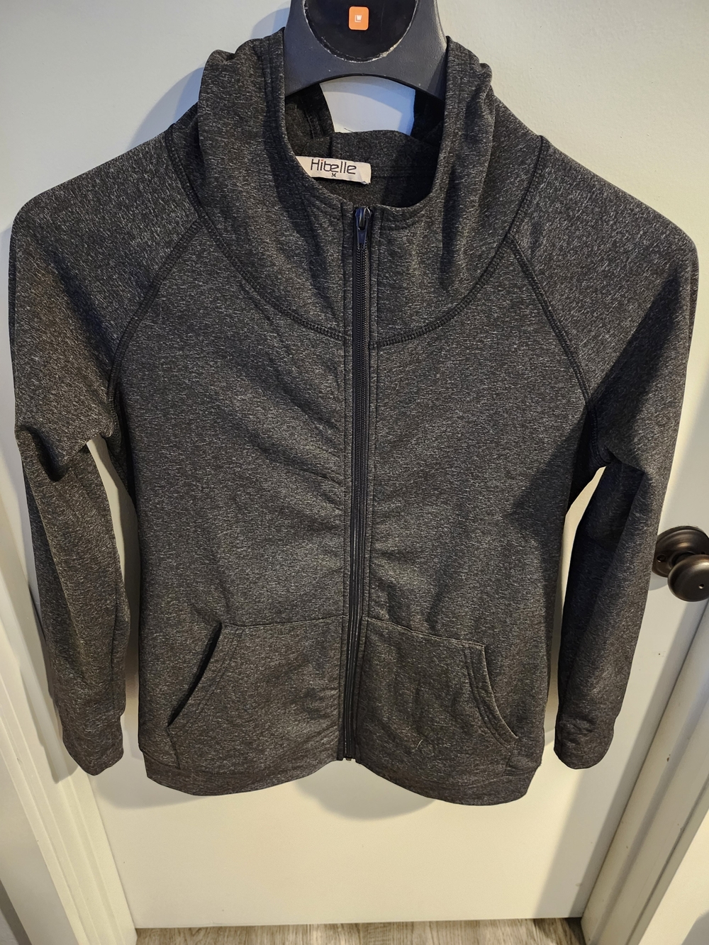 Elle Women's Full-Zip Hoodie Jacket - Dark Charcoal